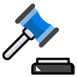 Blue Gavel Icon
